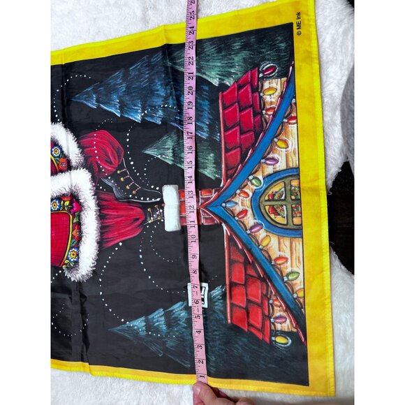 Mary Engelbreit Holiday house Jetmax Christmas Santa Claus Panel 100% Polyester - Picture 2 of 5